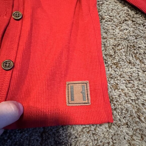 Beau Hudson Red Button Cardigan 6-9M Sweater - Picture 3 of 5